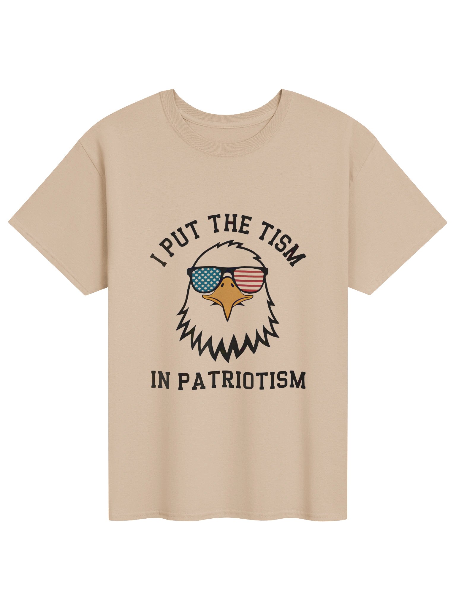 I Put The Tism In Patriotism Patriotic Humor Shirt product image (3)