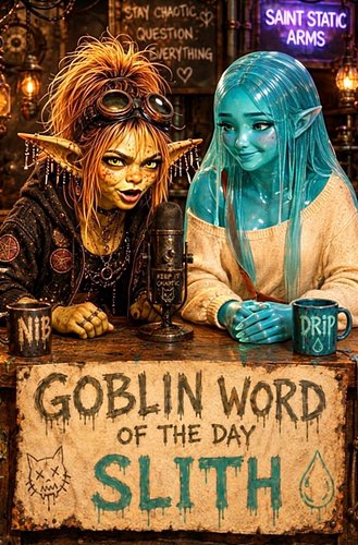 Goblin Word of the Day: SLITH

Means slimefolk.

Drip came to provide biological accuracy. Nib came to repeatedly call her se...