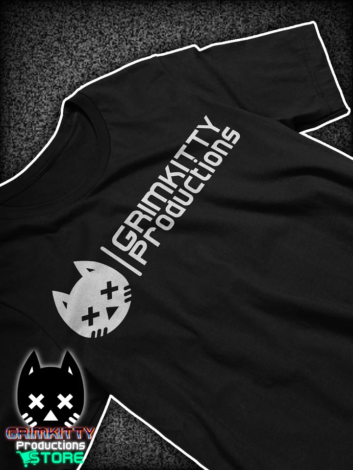 GRIMKITTY Productions - White Logo T-Shirt product image (1)