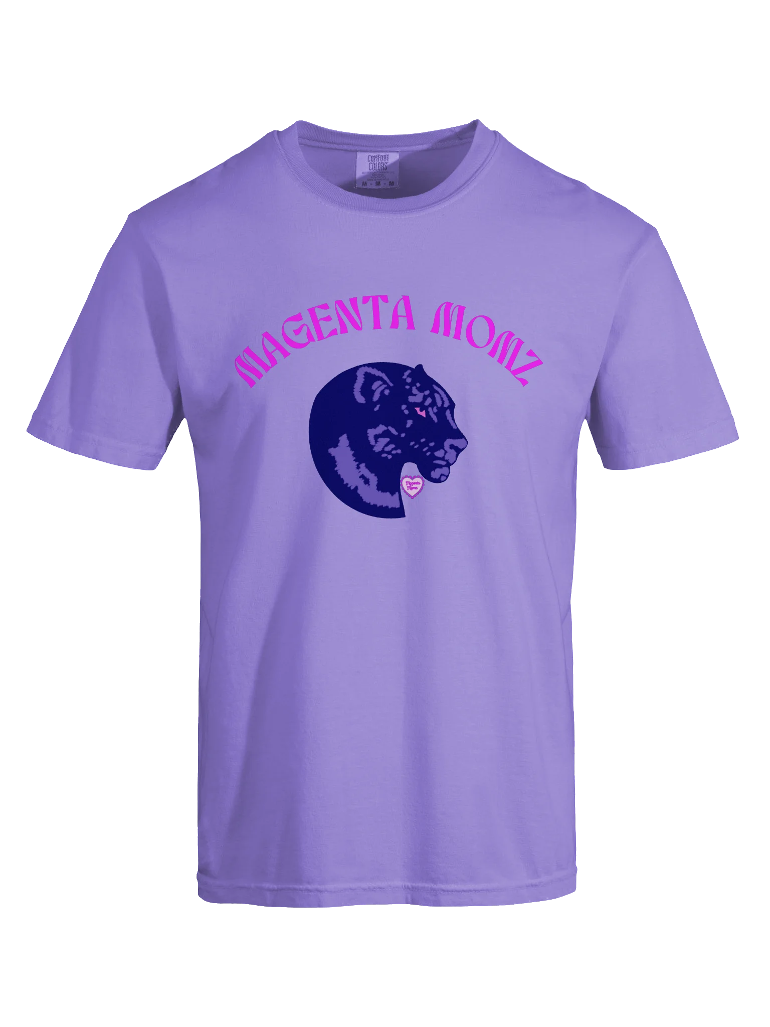 MAGENTA MOMZ PANTHER HEAD – HEAVYWEGHT TEE product image (22)