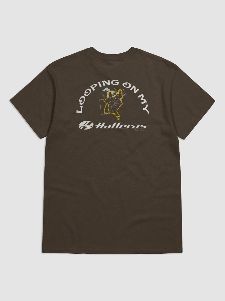 Looping On My Hatteras - T-Shirt - Dark Shirt w/White Logo product image (2)