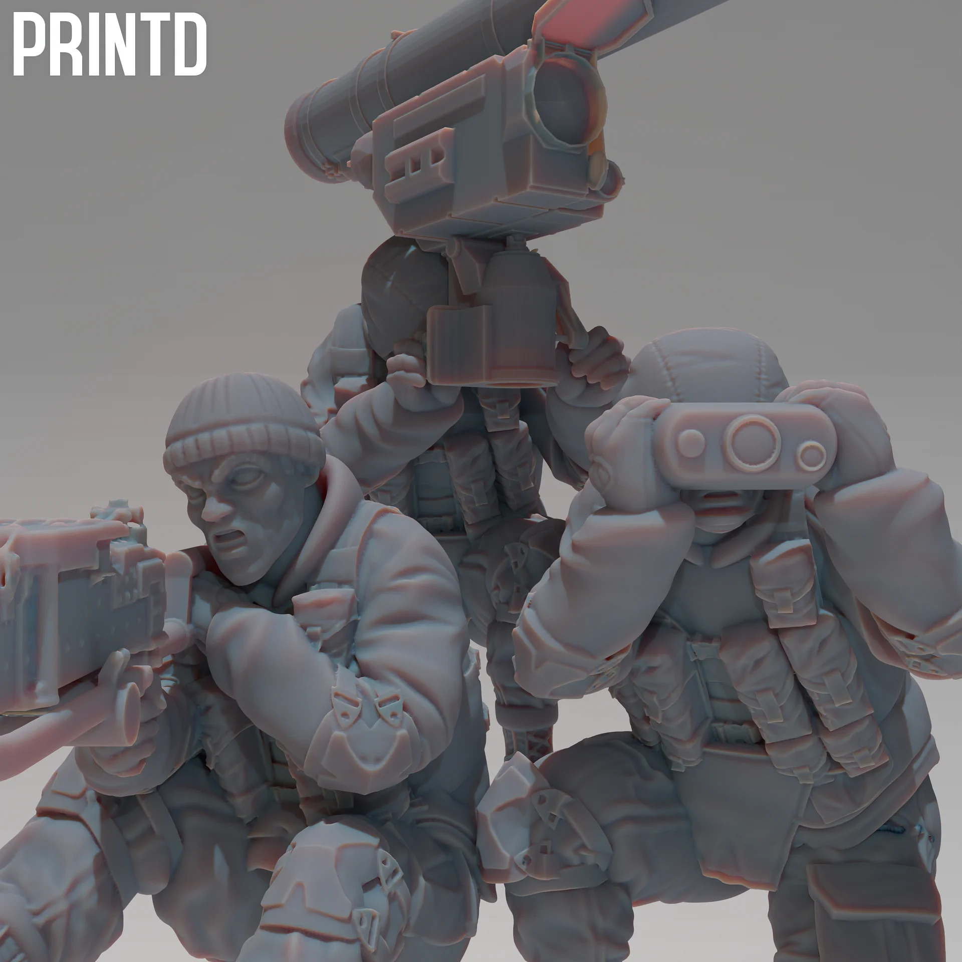 Russian Heavy Weapons Team - Modern Warfare Wargame Hobby Resin Scale Models product image (1)