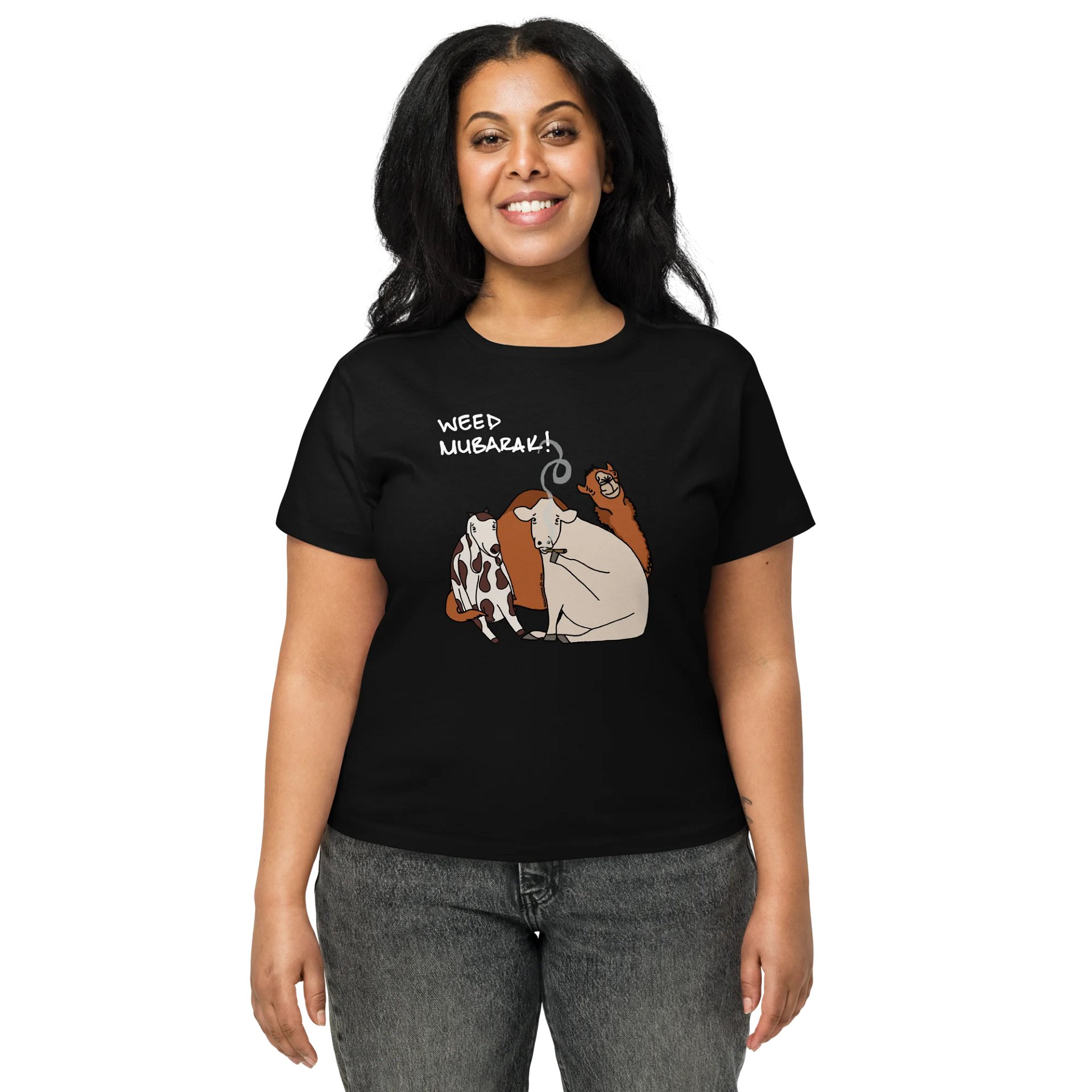 Weed Mubarak High-Waisted T-Shirt product image (1)
