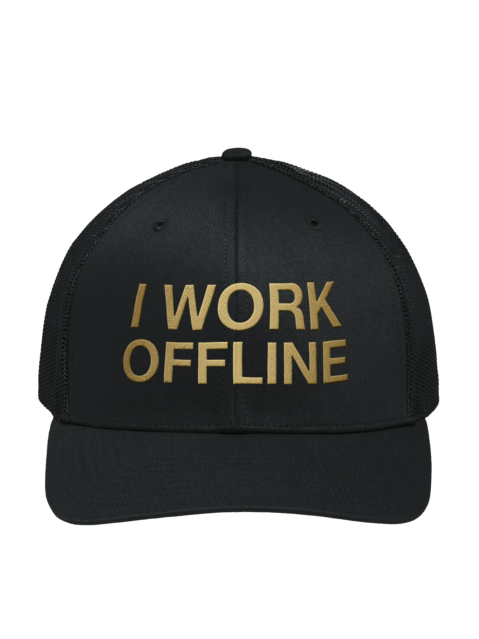 I work offline trucker hat product image (1)