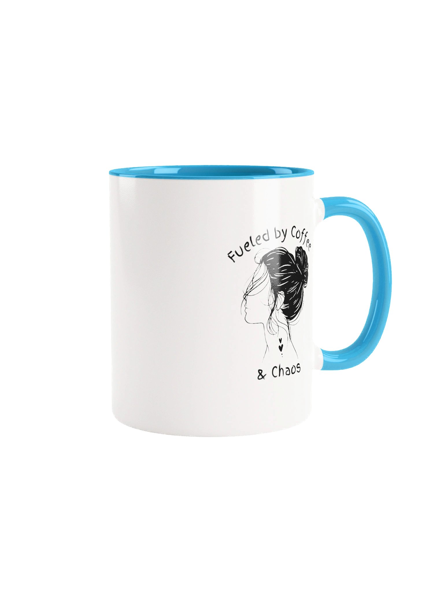 Messy Bun Mama – “Fueled by Coffee and Chaos” Ceramic Mug product image (2)