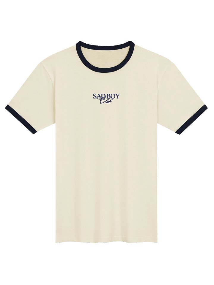 Sad Boy Club Embroidered Ringer Tee product image (1)