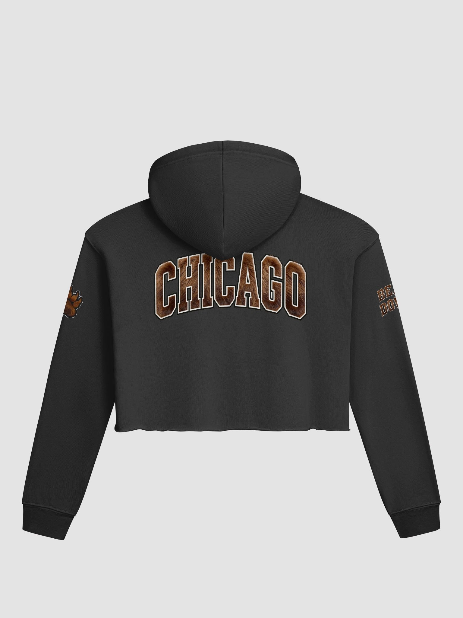 Claws Up Women’s Fleece Crop Hoodie (Collector’s Edition) | Chicago | Football | Home Locker product image (3)