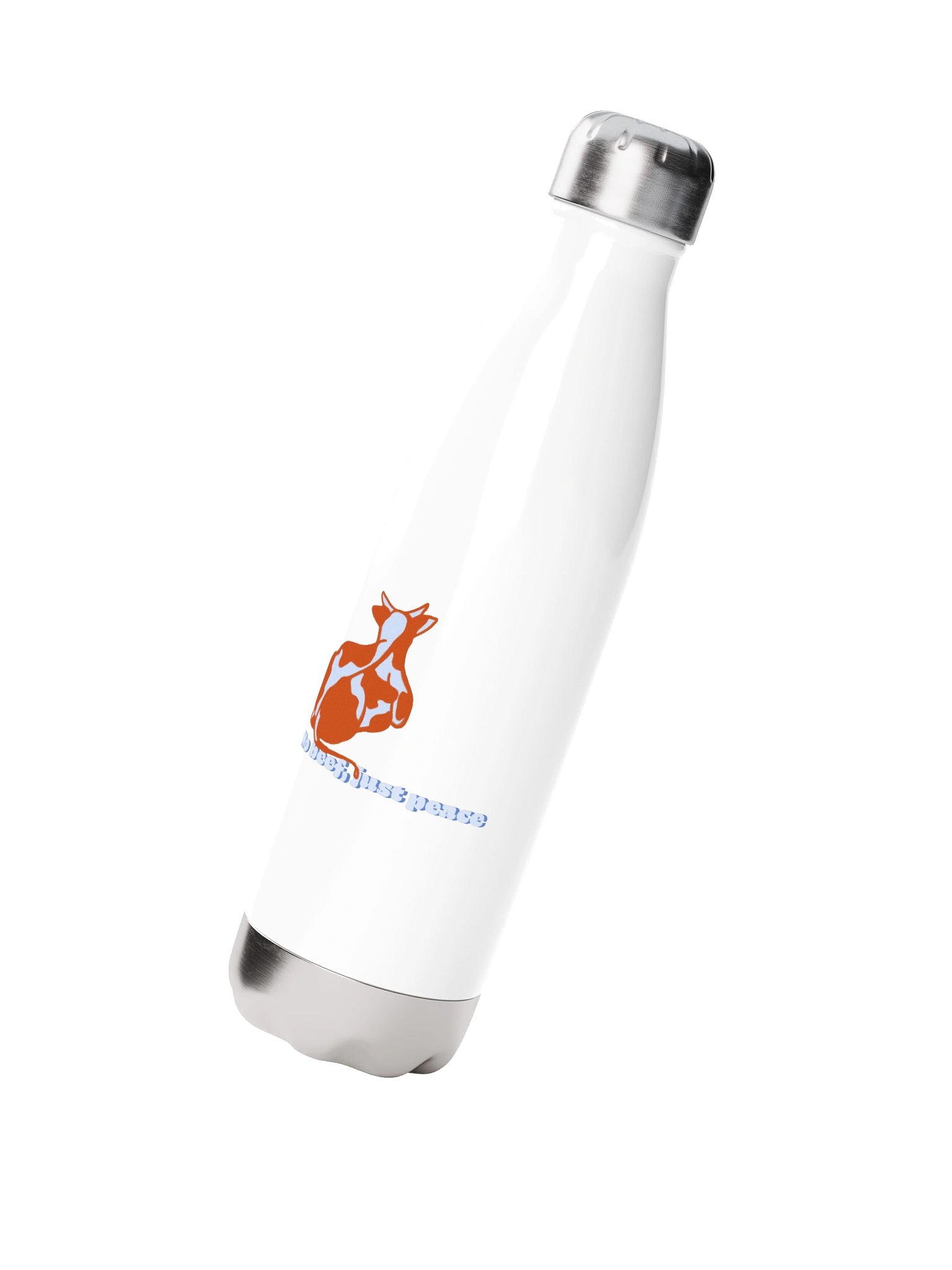 No beef, just peace - Stainless Steel Watter Bottle product image (3)