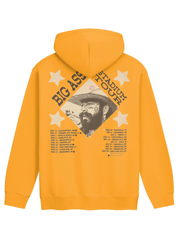 Post Malone & Jelly Roll Big Ass Stadium Tour 2026 Merch Hoodie product image (2)