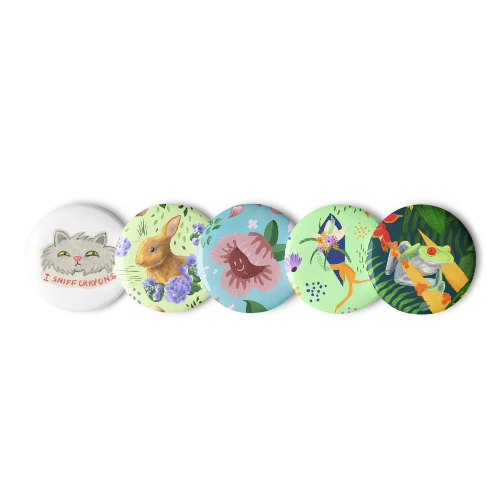 Squibble Design Art Pin Badge Set product image (1)