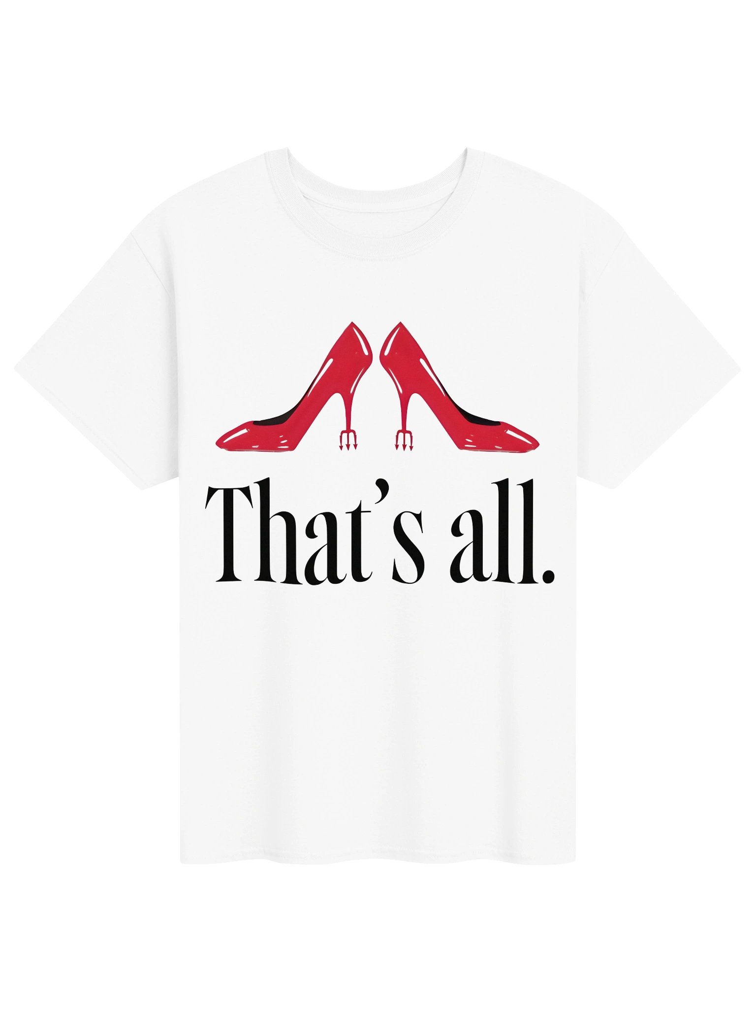 Red Stiletto Heel Statement Tee product image (1)