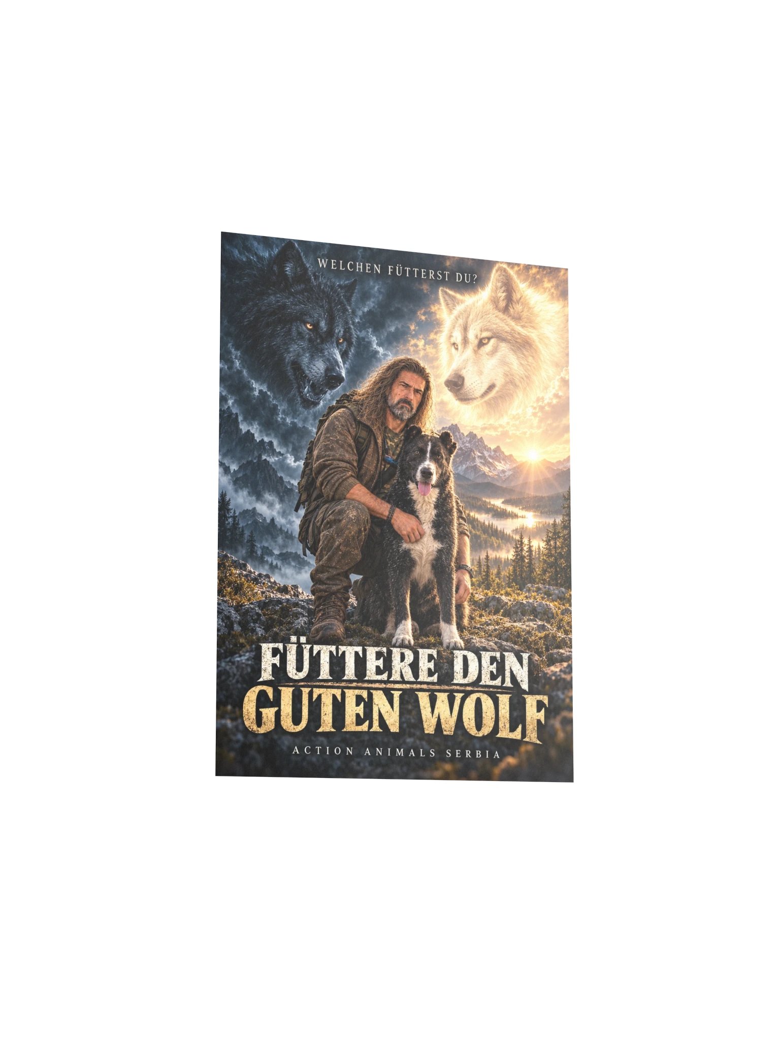 Füttere den guten Wolf – Kunstprint mit Lucky product image (3)