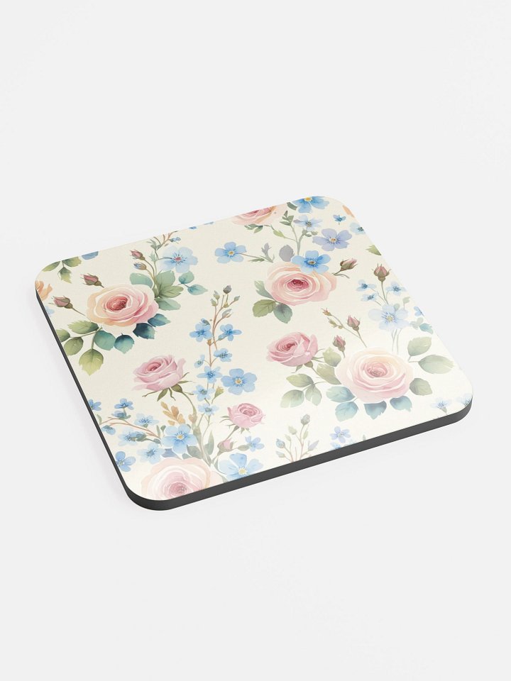 Vintage Floral Glossed Cork Coaster product image (2)