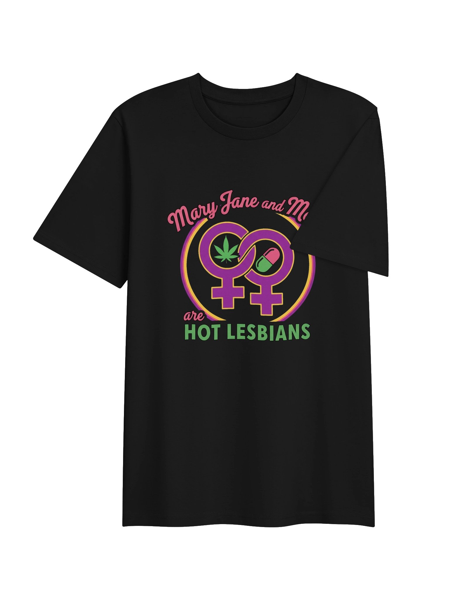 Mary Jane and Molly are Hot Lesbians Novelty T-Shirt product image (7)