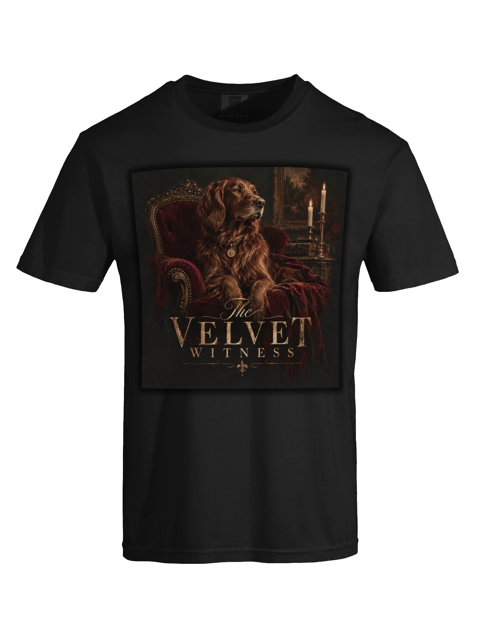 Vintage Dog Portrait T-Shirt – Victorian Style Dog Lover Graphic Tee | The Velvet Witness product image (10)