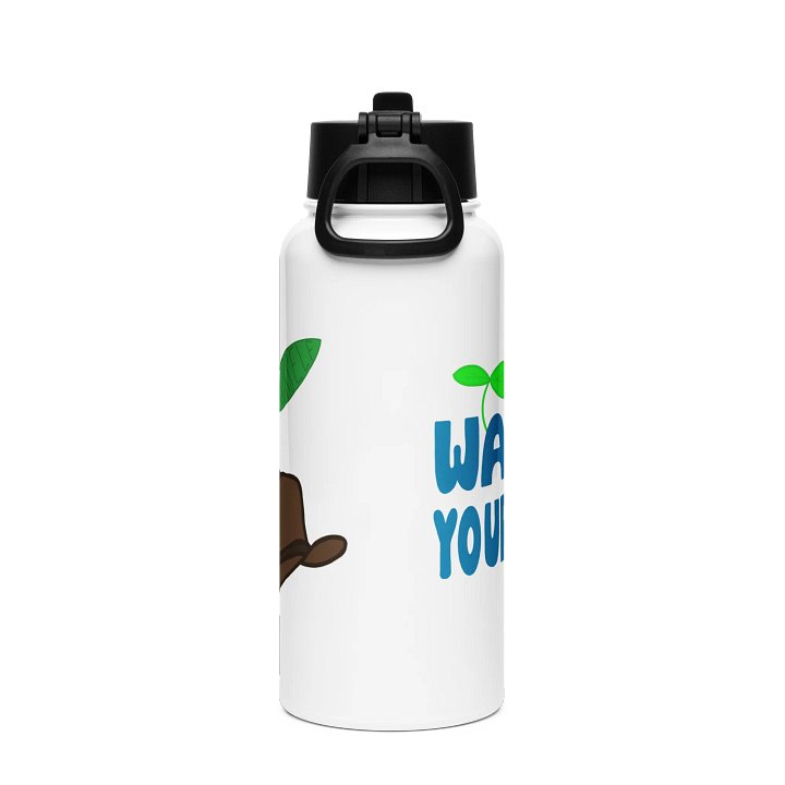 'Water Yourself' Stainless Steel Water Bottle product image (2)