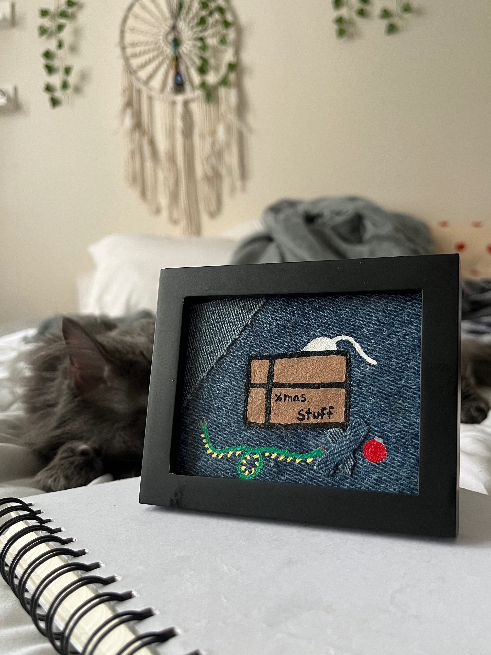 Cat In the Xmas Box / 3x4 / NO GLASS product image (3)