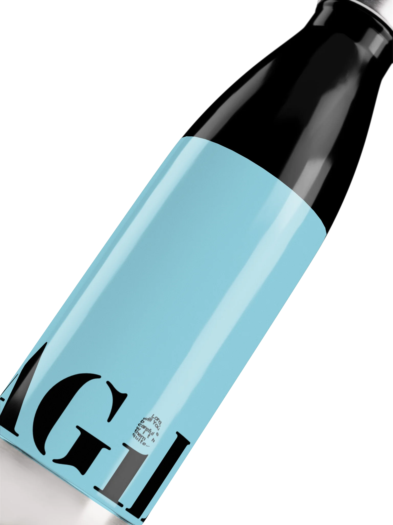 FRAGiLE Ice Blue Stainless Steel Water Bottle product image (5)