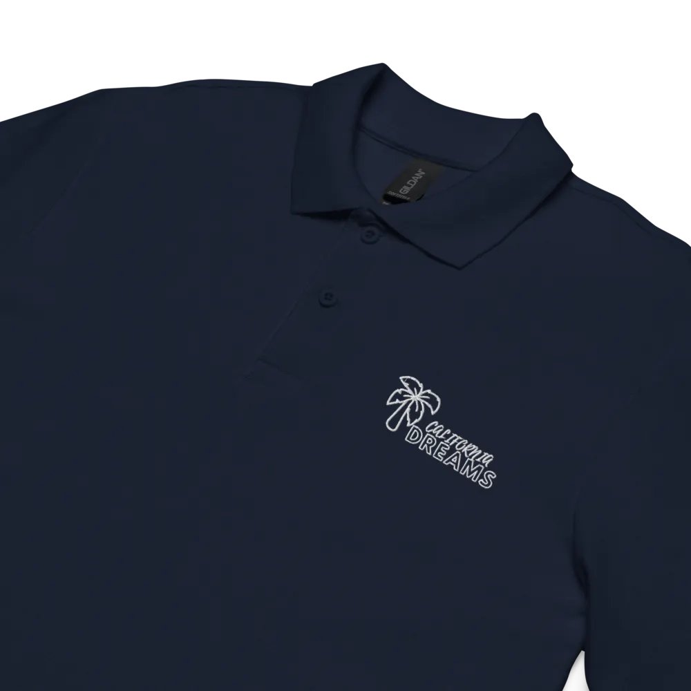 California Dreams Palm Tree Men Polo T-Shirt - Navy product image (5)