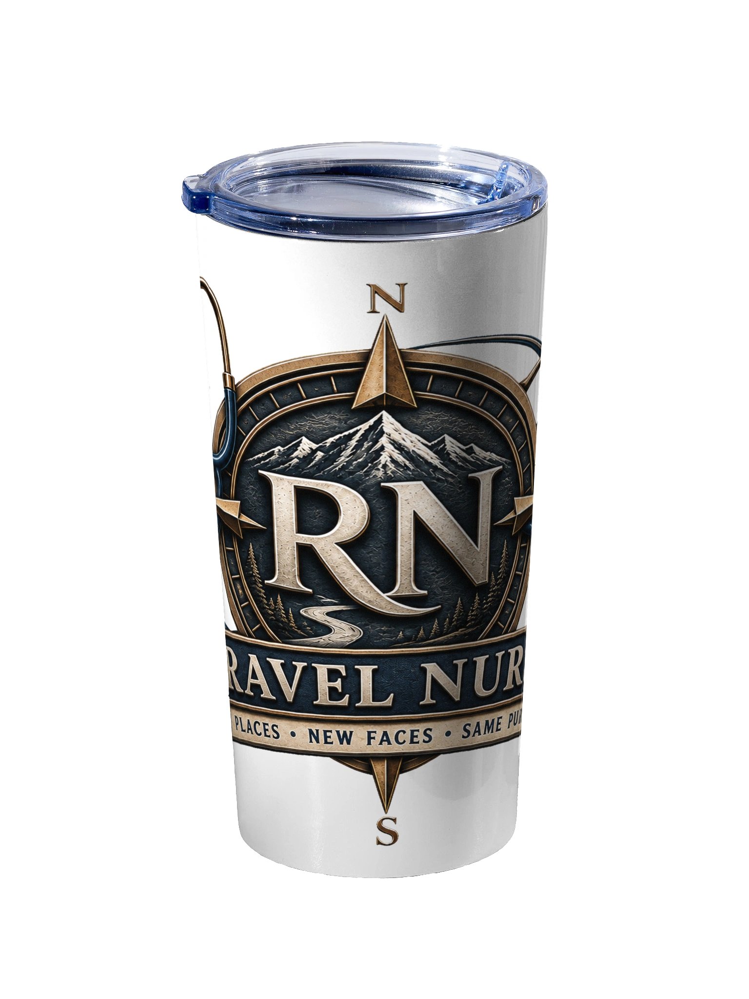 Travel Nurse RN Compass Tumbler product image (2)