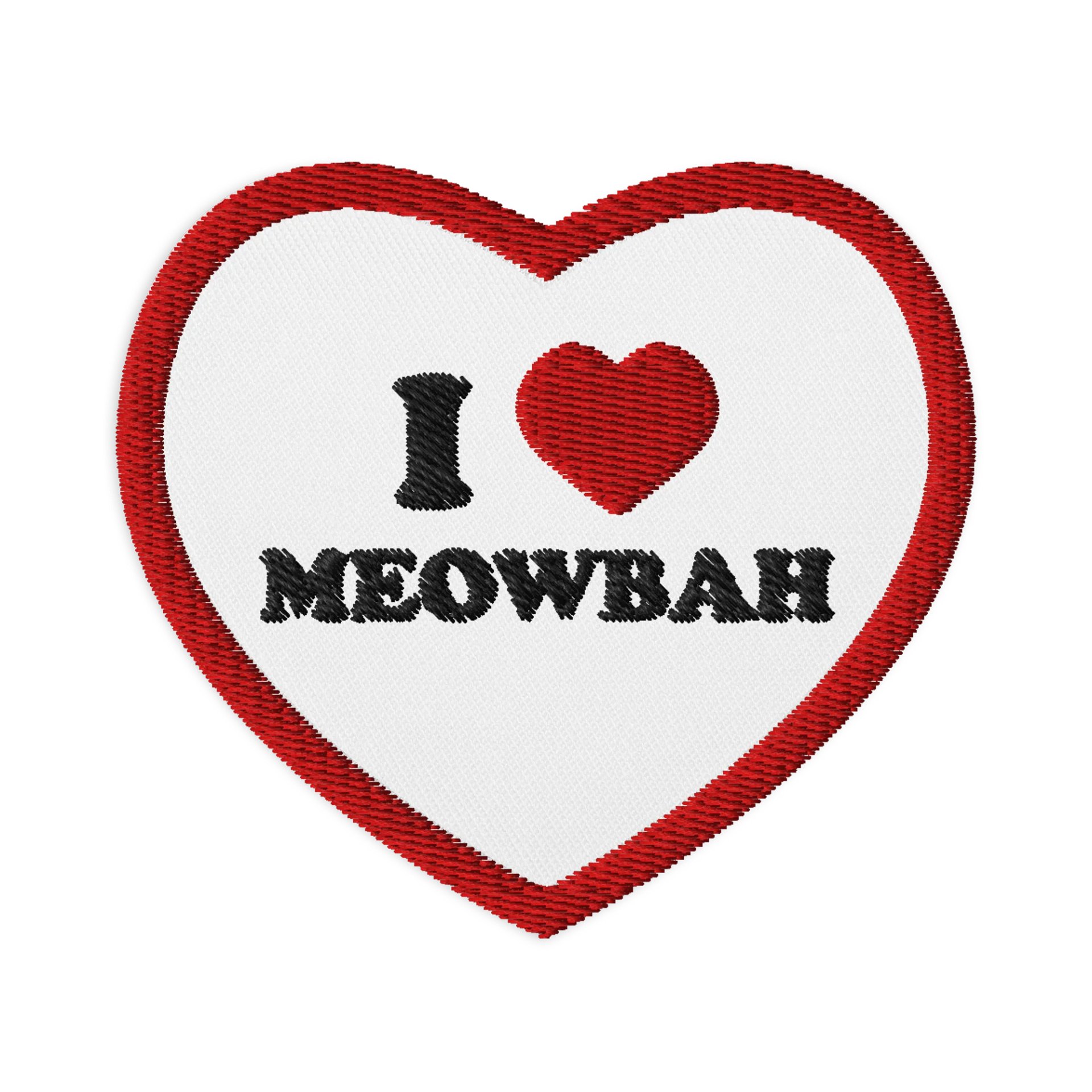 i <3 meowbah - patch product image (1)