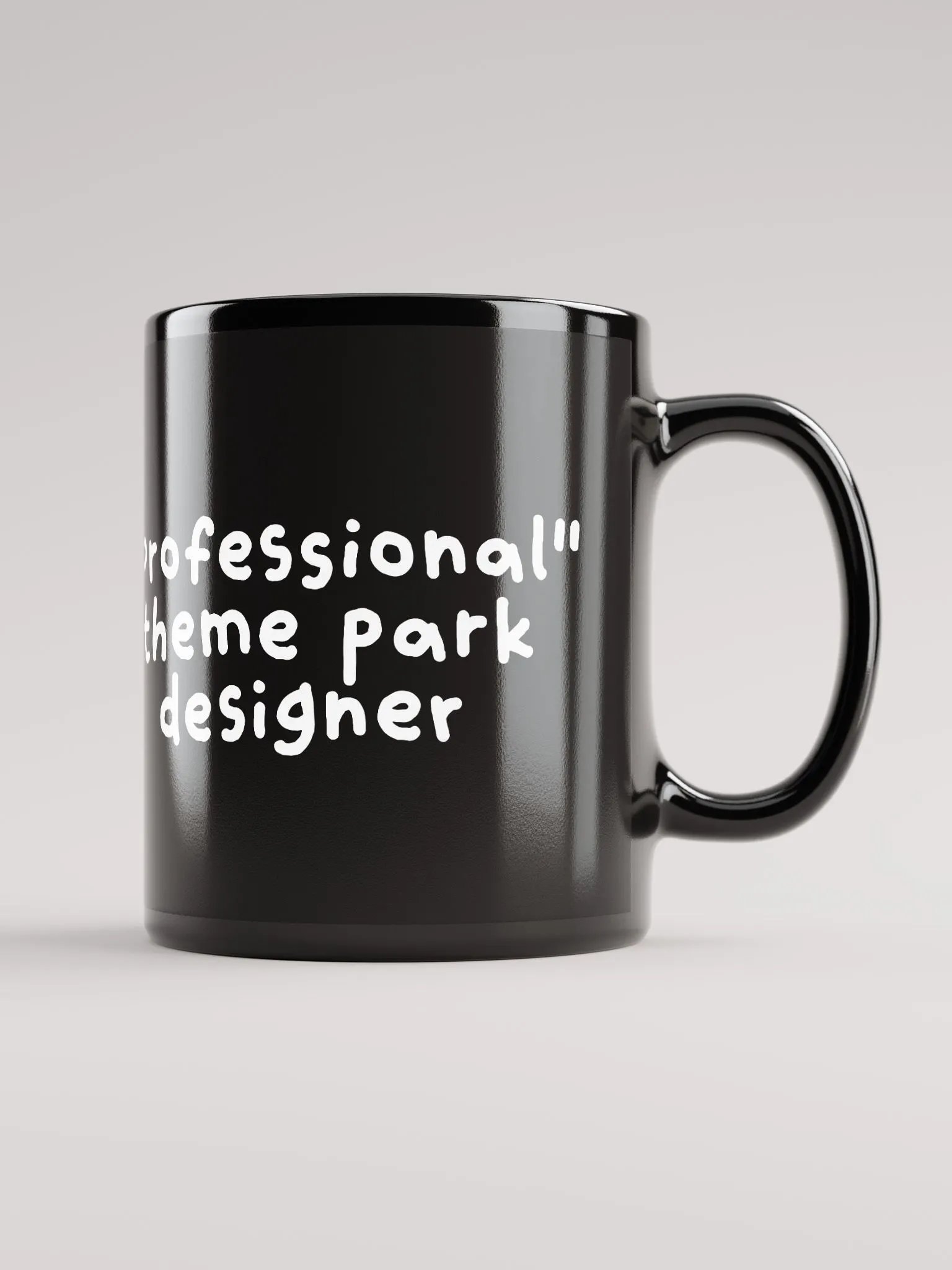 "Professional" Theme Park Designer Black Mug product image (1)