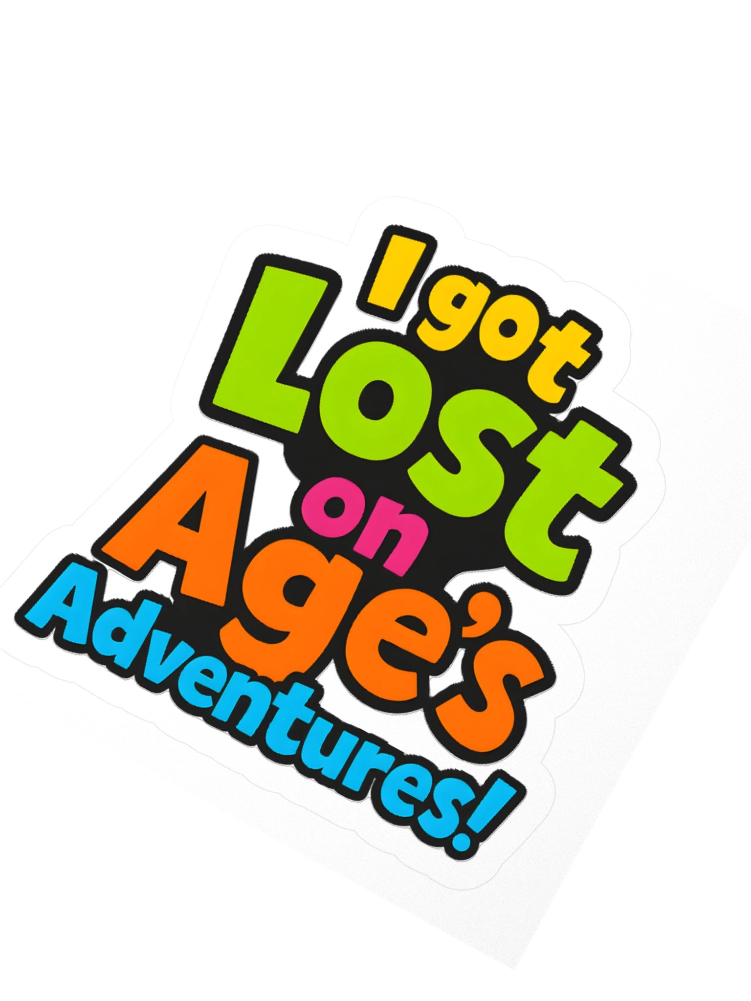 The "I Got Lost" Trail Joke Sticker (Kiss-Cut) product image (2)