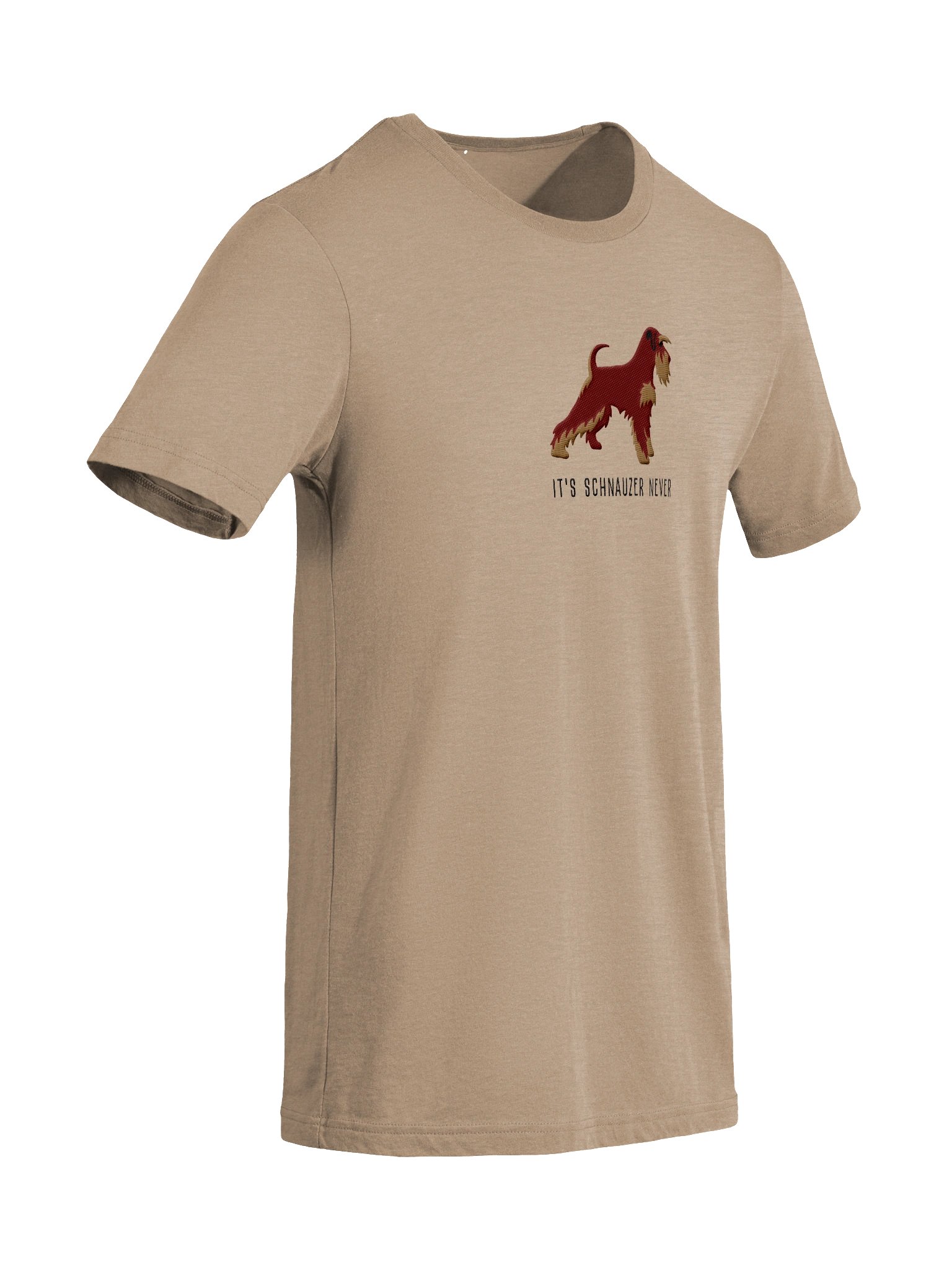 It's Schnauzer Never T-Shirt(Embroidered) of a Miniature Schnauzer(Liver & Tan) product image (69)