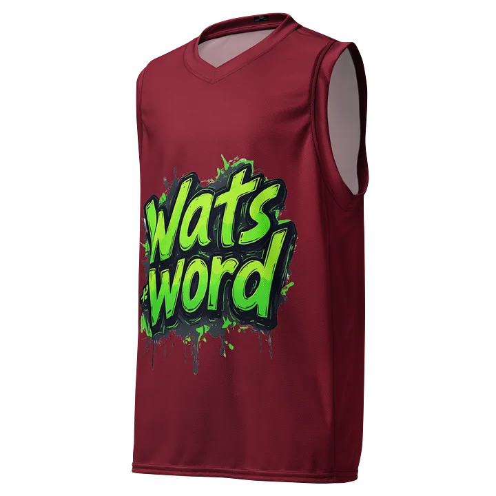 Graffiti What's The Word Unisex Basketball Jersey product image (1)