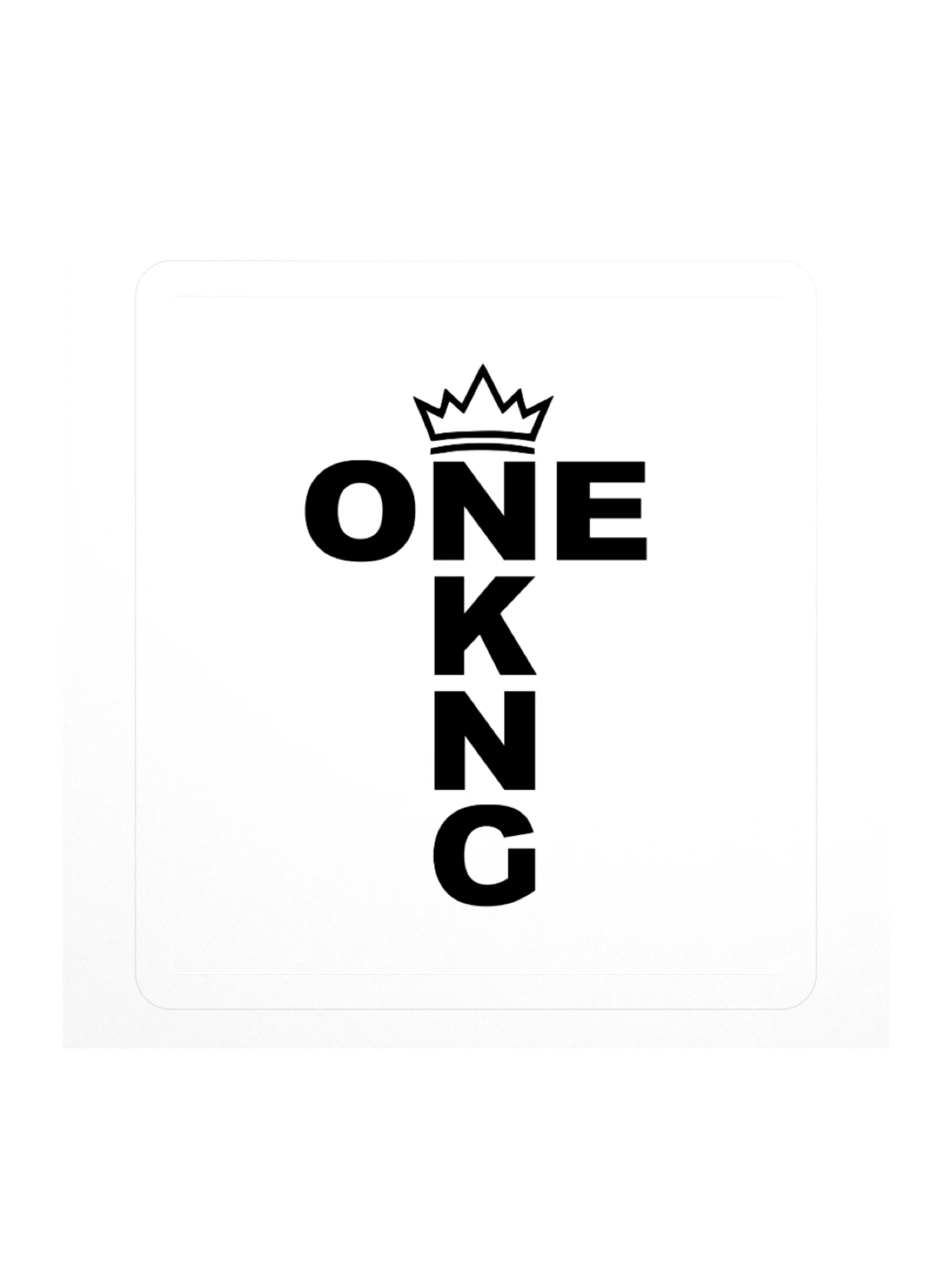 ONE KING Royal Cross Logo Vinyl Sticker product image (3)