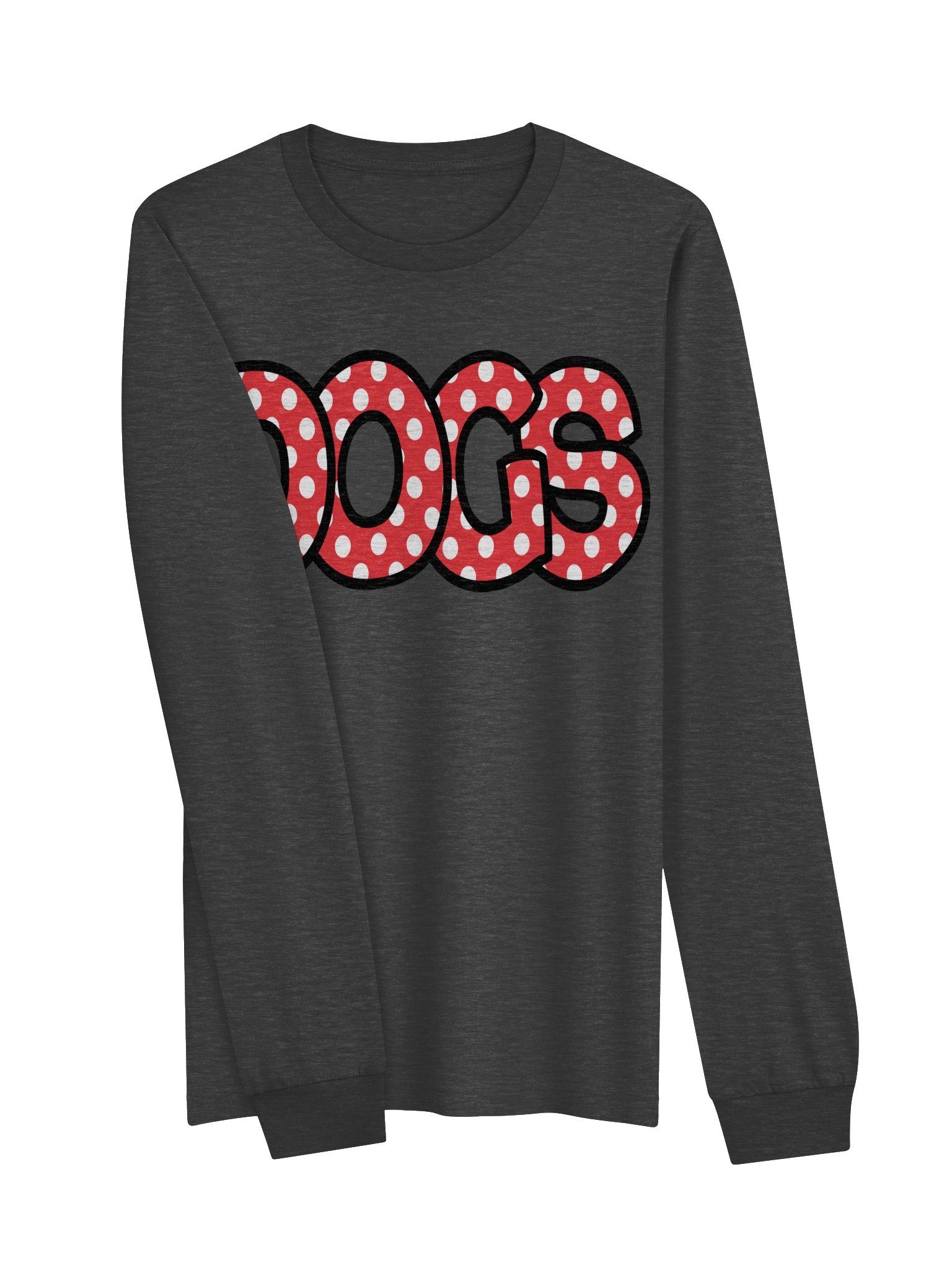 Dogs Polka Dot Bella+Canvas Long Sleeve Tee product image (13)