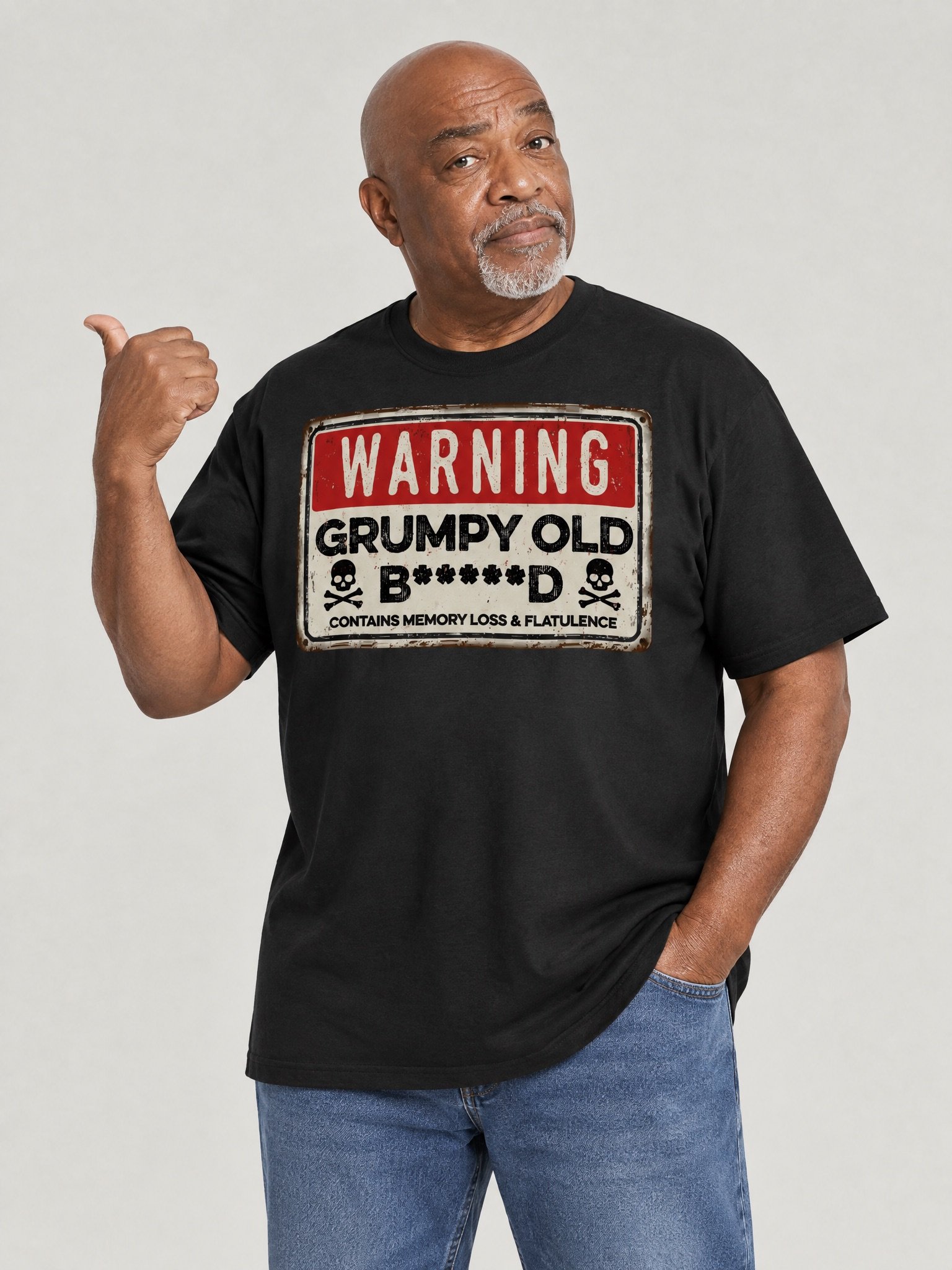 Warning: Grumpy Old B*****d T-Shirt product image (2)