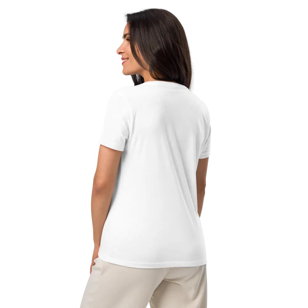 Bargainer Calling Card Bella+Canvas Women's Relaxed V-Neck T-Shirt product image (36)