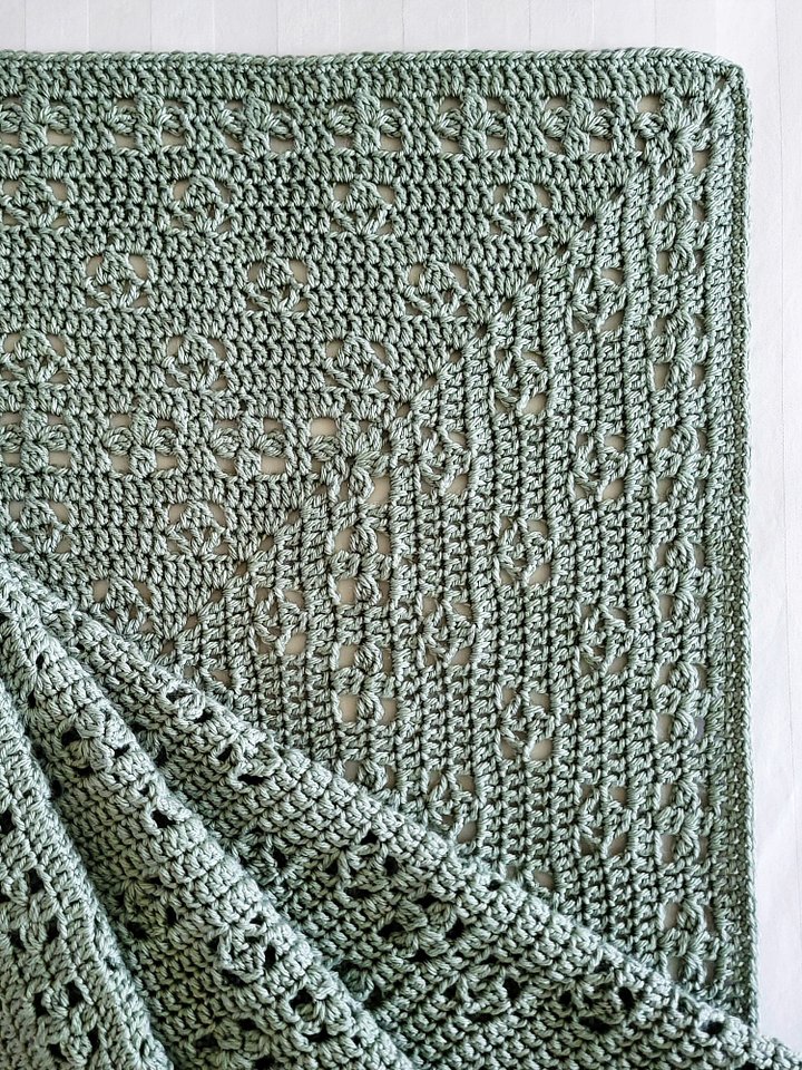 First Bloom Blanket Crochet Pattern product image (1)