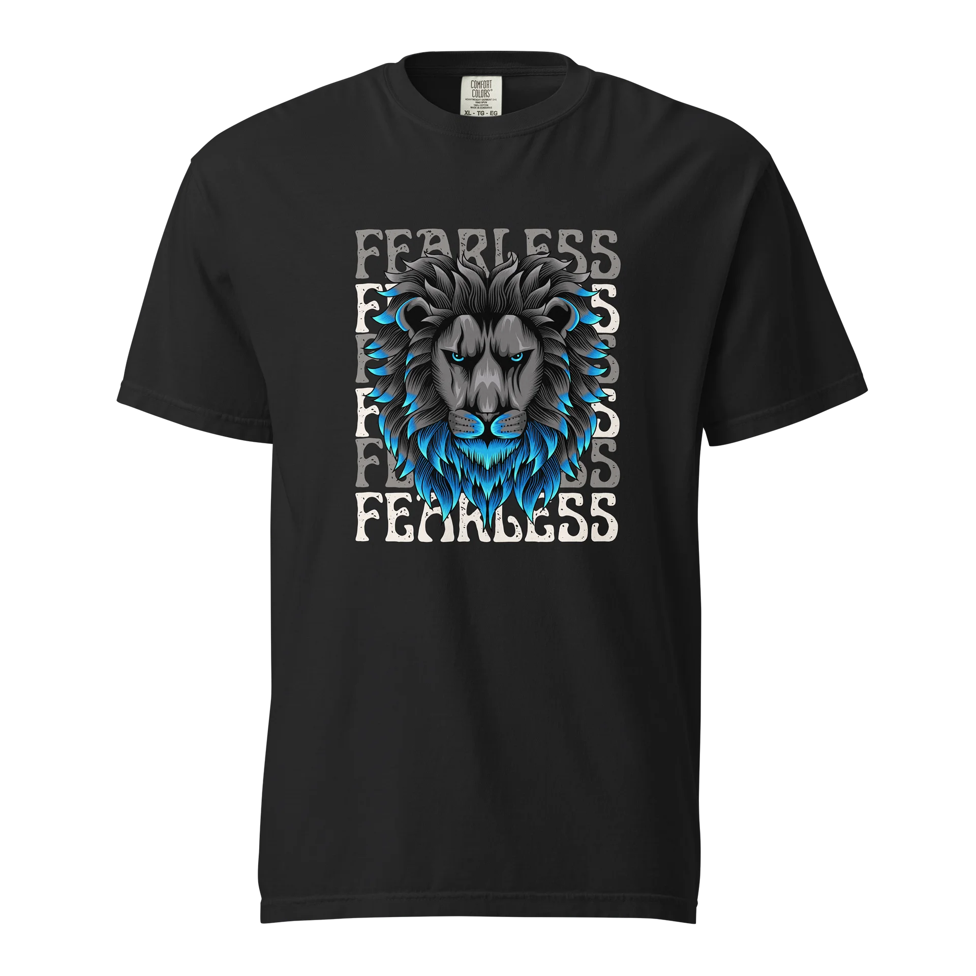 Blue Flame Lion Graphic Tee product image (1)