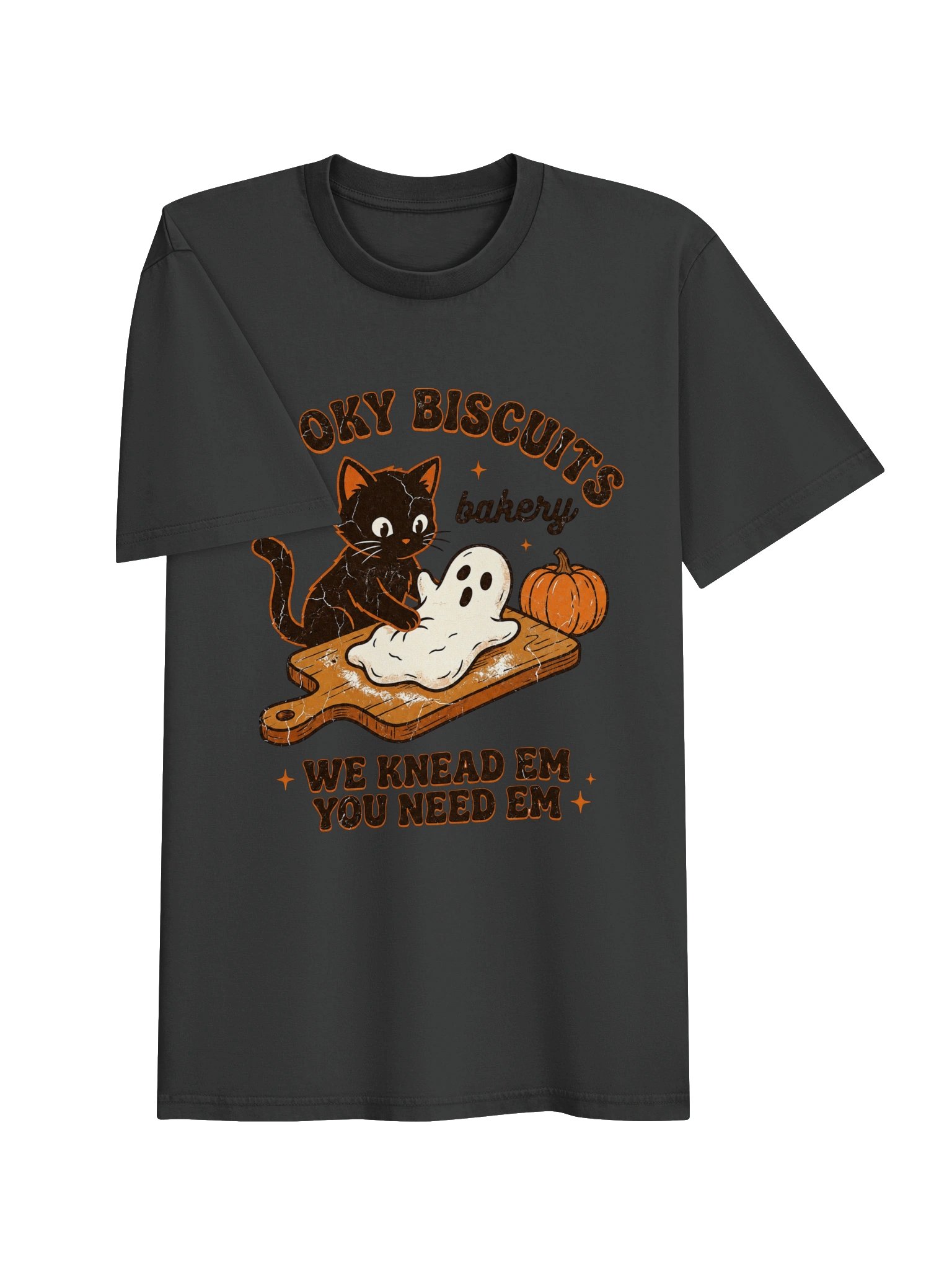 Midnight Roast Tee — Retro Halloween Black Cat Shirt product image (20)
