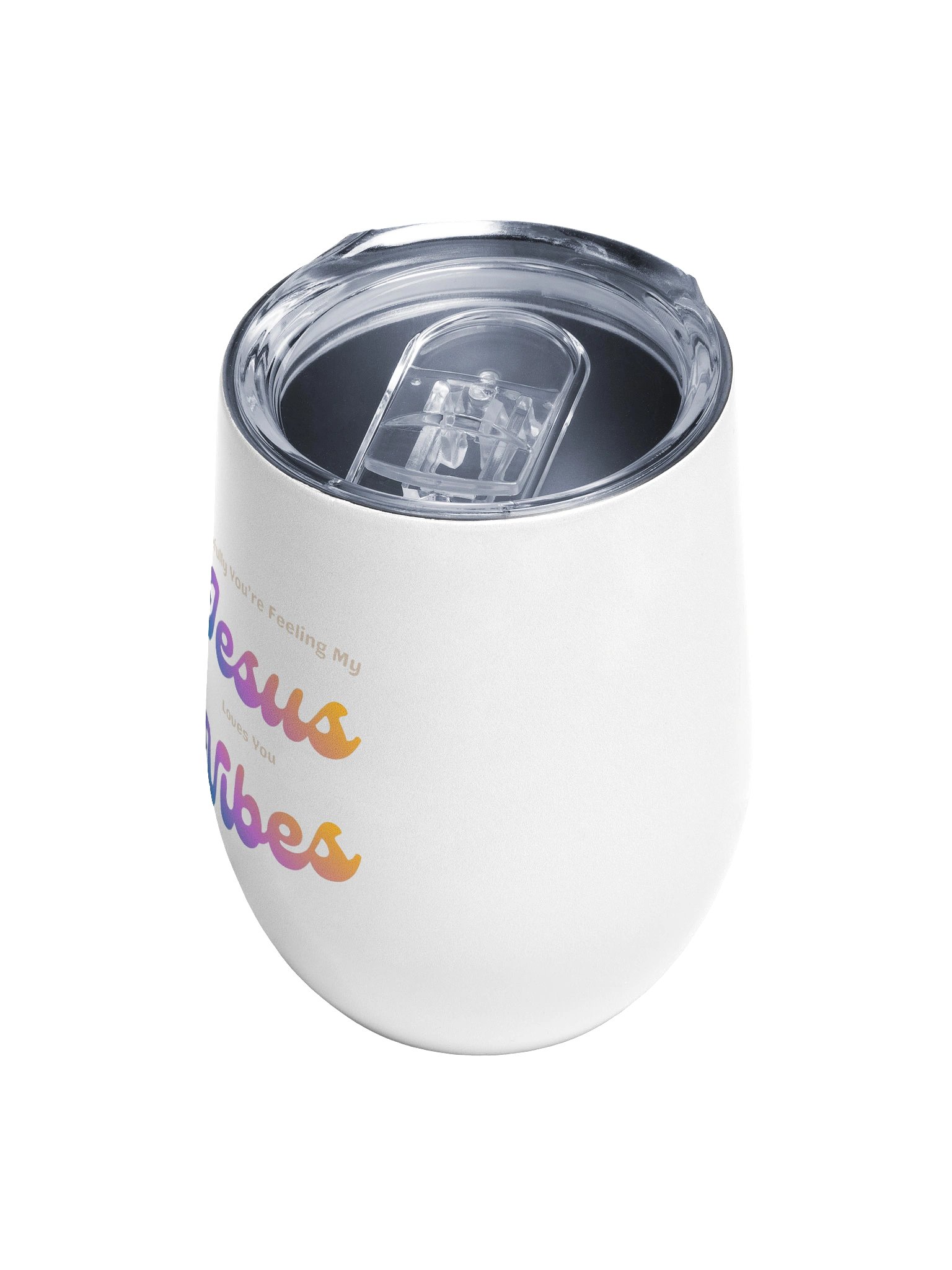 Jesus Vibes Wine Tumbler - White product image (4)