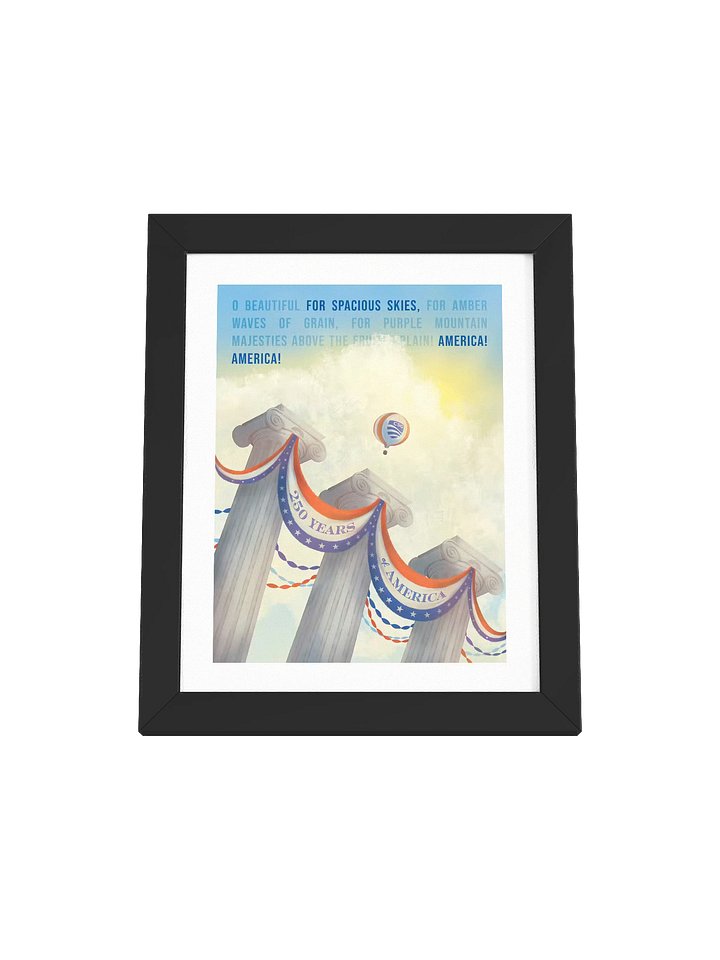 250 Years Illustration — Framed Print product image (1)