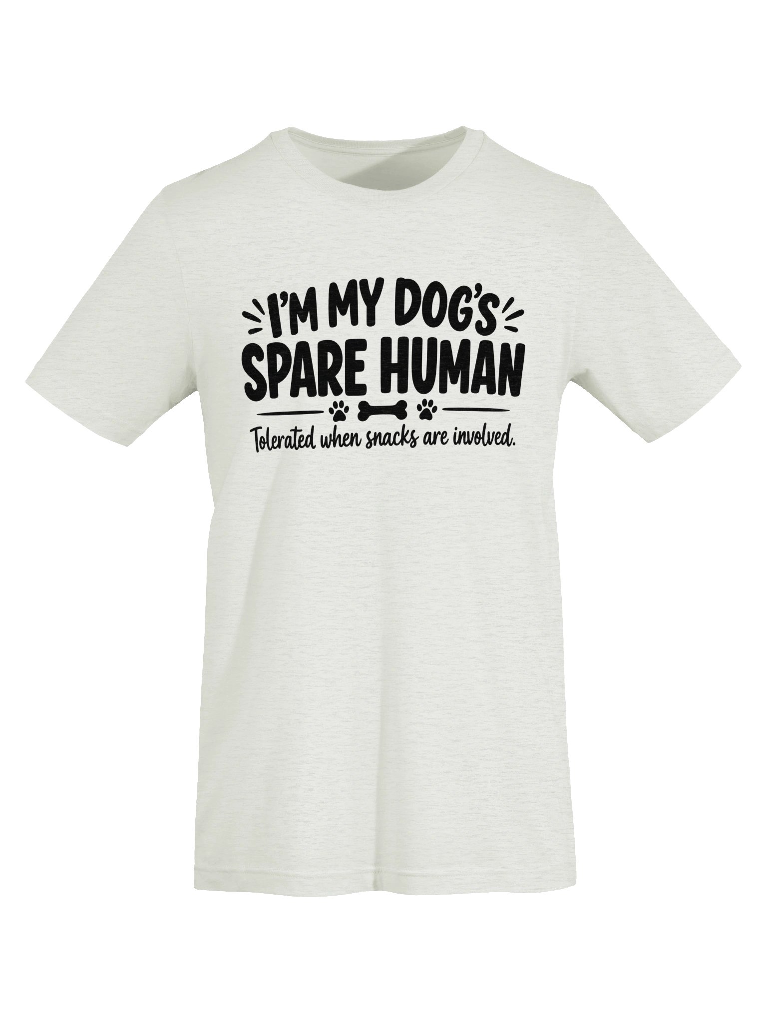 I’m My Dog’s Spare Human Women’s T-Shirt – Funny Dog Mom Bella+Canvas Tee product image (66)