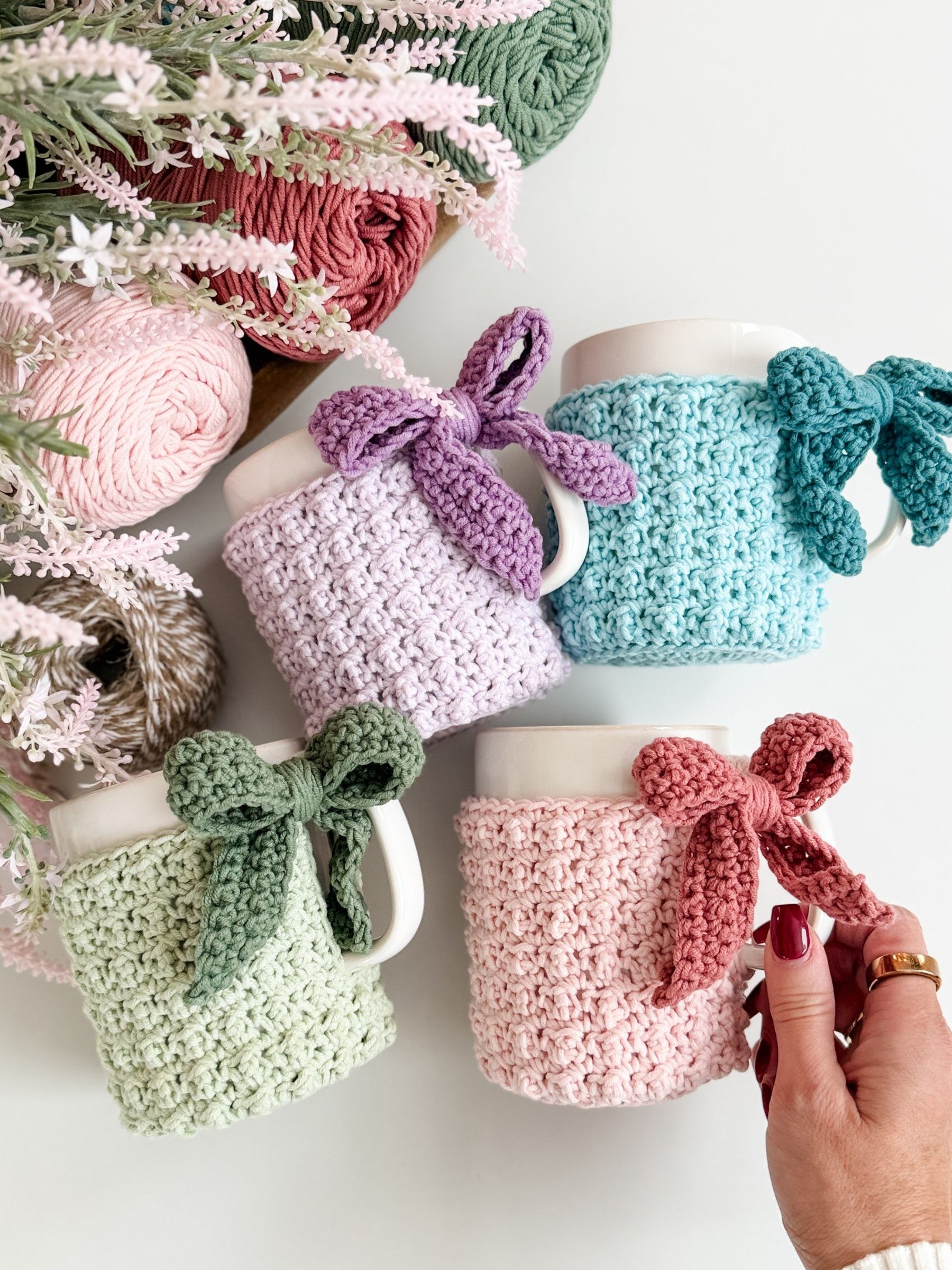 Winterberry Mug Cozy Crochet pattern product image (11)
