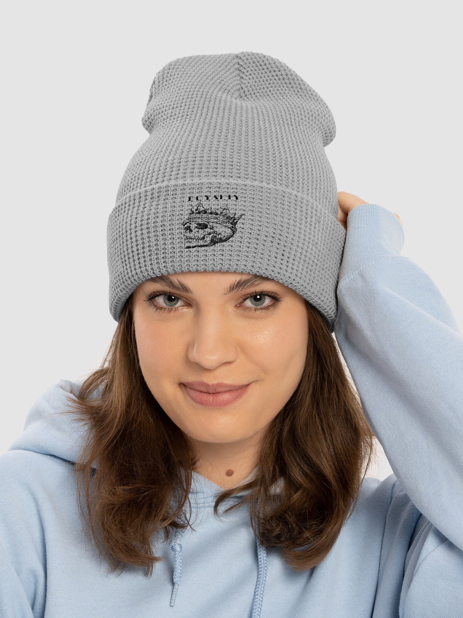 Royalty Series Black Print Beanie product image (10)