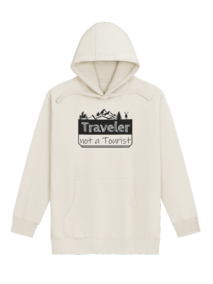 Traveler not a Tourist | Women's Adventure Motorcycle Hoodie product image (1)