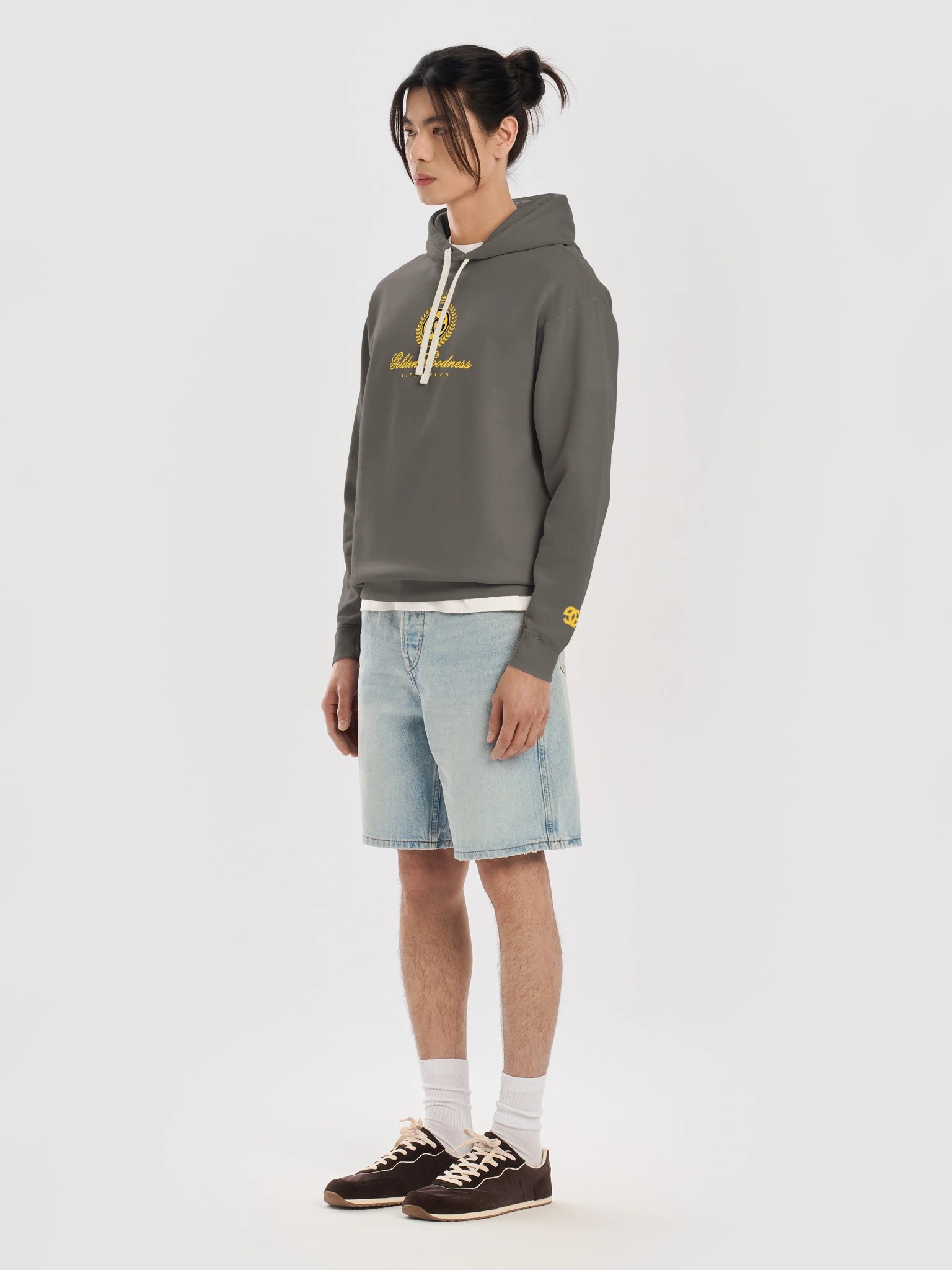 GG Embroidered Logo Pocketless Hoodie product image (7)