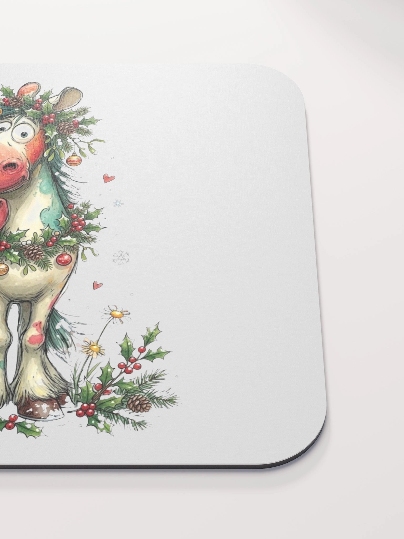 Whimsical Christmas Horses Mouse Pad product image (5)