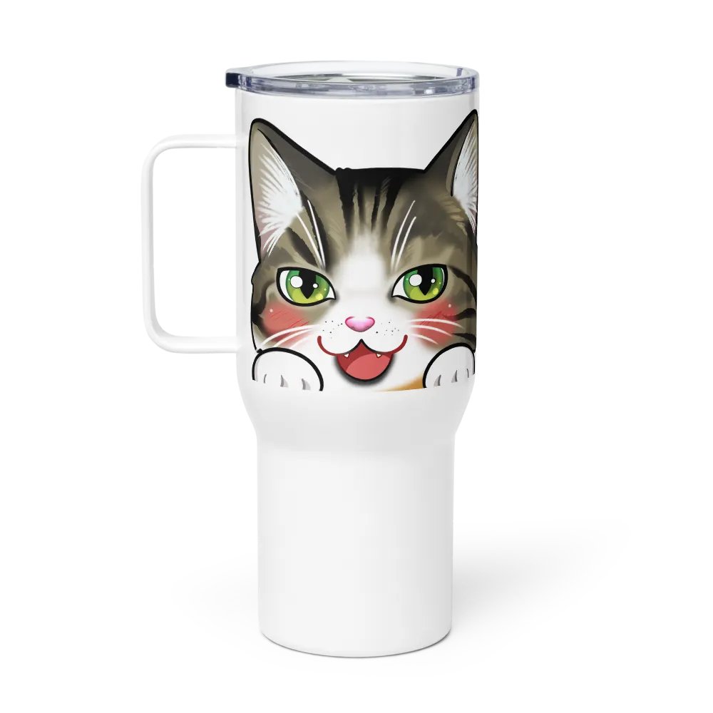 Cat Mug (Traveling With Handle) product image (3)