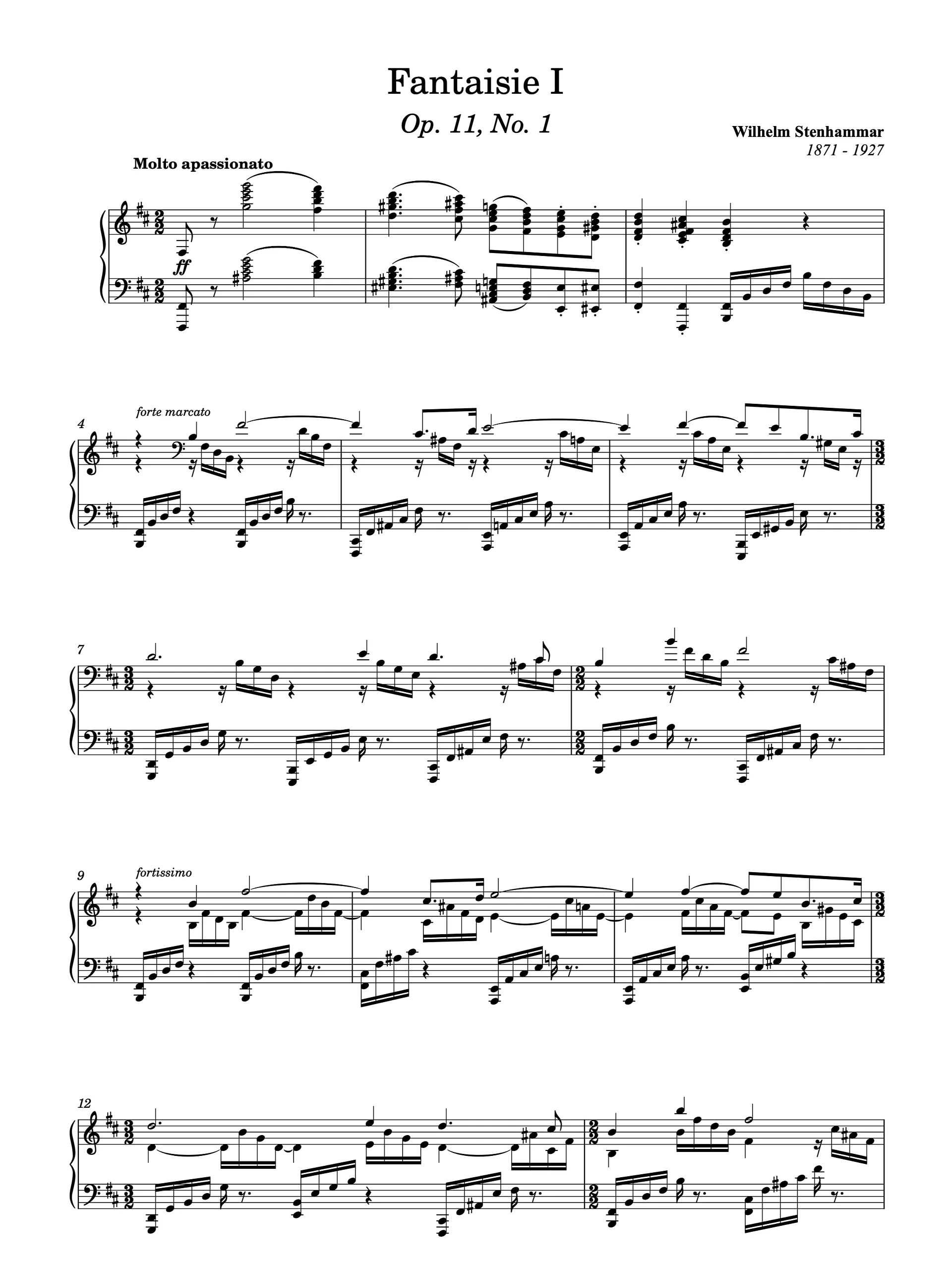 Fantasie No. 1, Op. 11 product image (1)