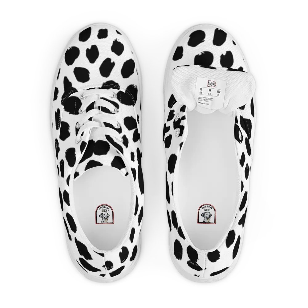 Women's Dalmatian Lace-Up Canvas Shoes, sizes 5-12 product image (6)