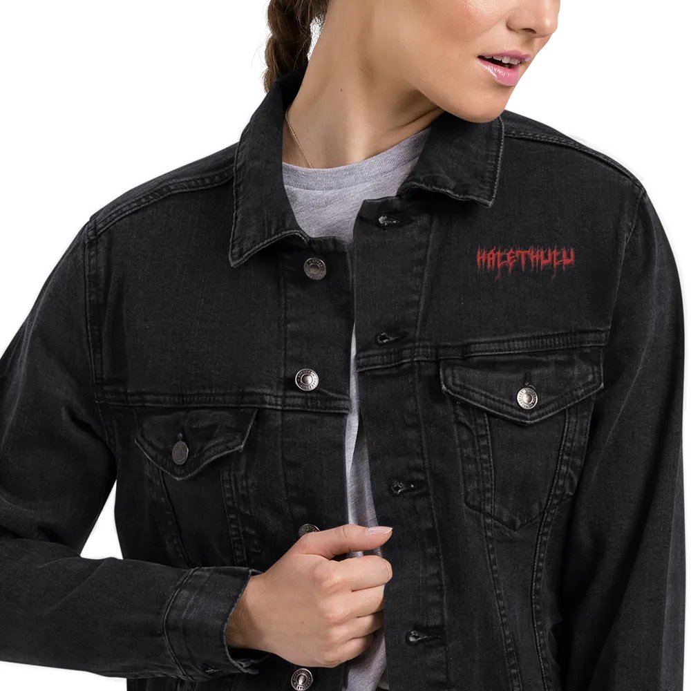 Halethulu Logo Denim Jacket product image (10)