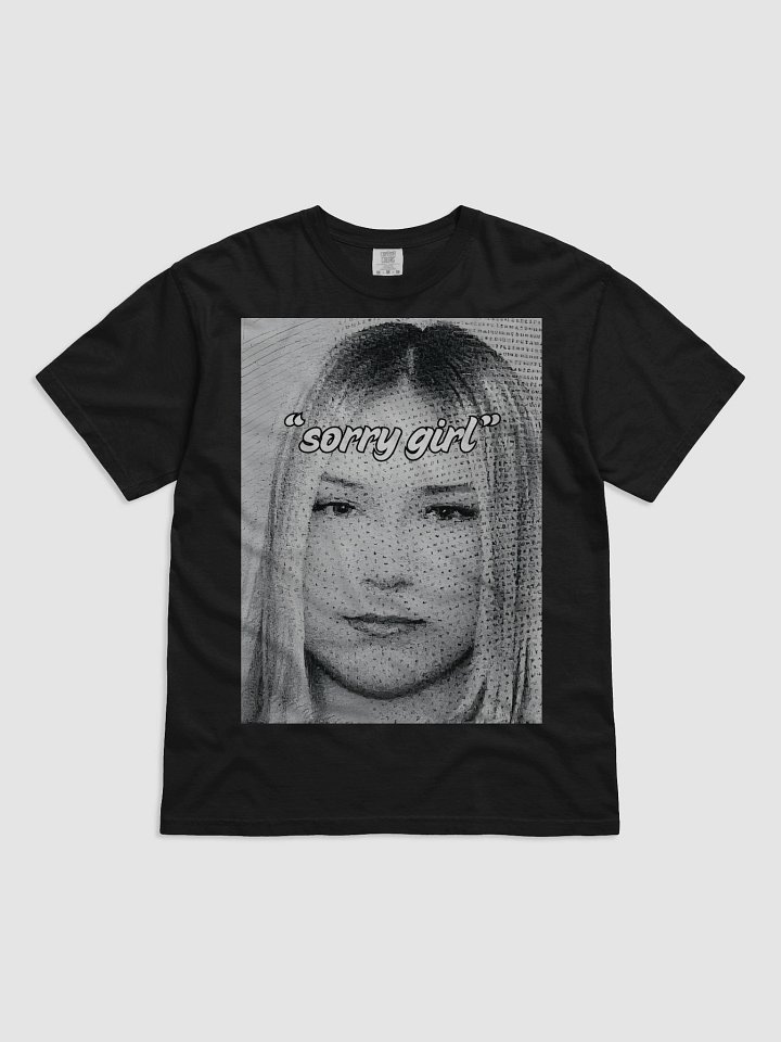 sorry girl - blk/wht tee product image (1)