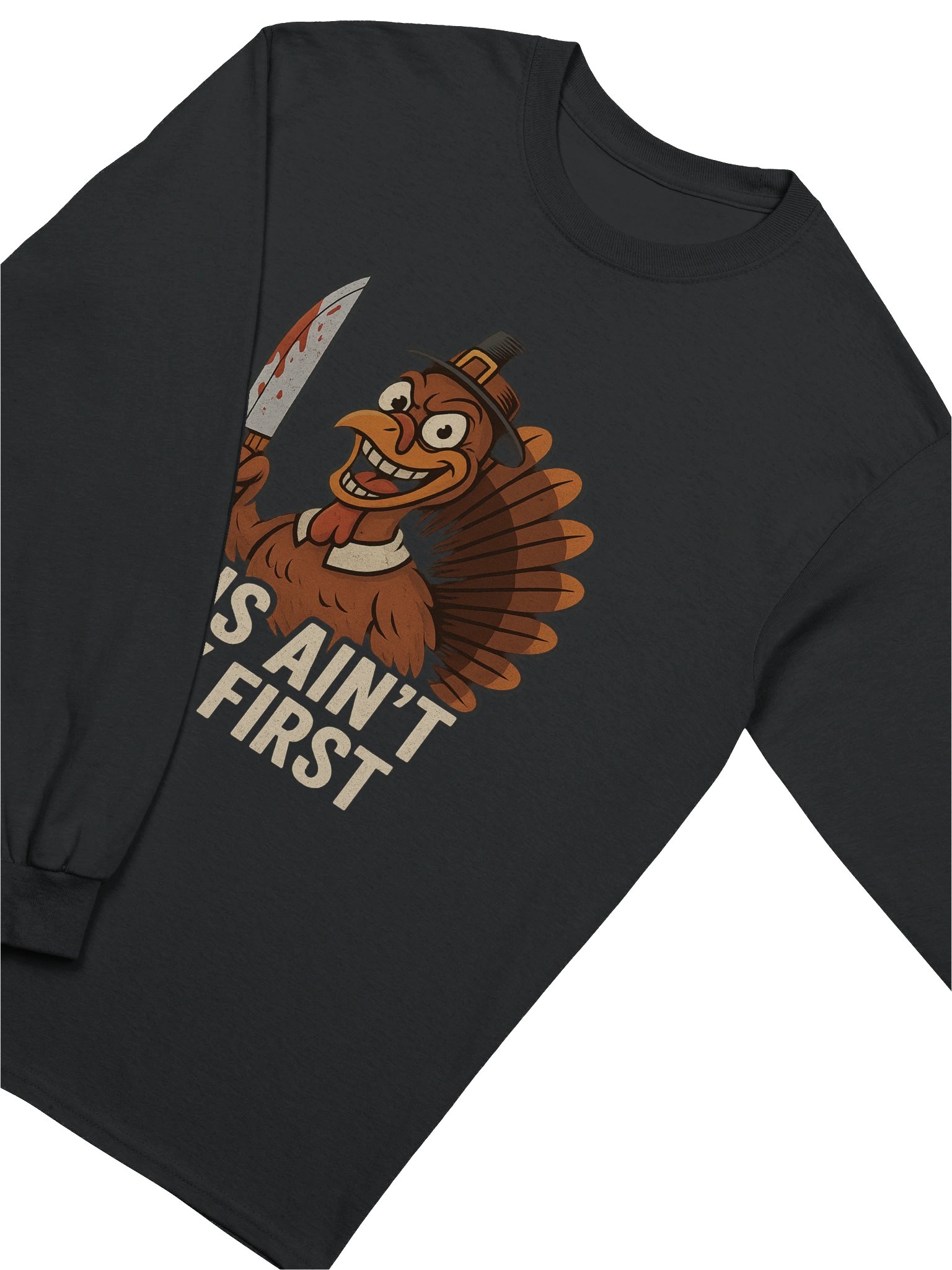 Mischievous Turkey Pilgrim Long Sleeve Tee product image (3)